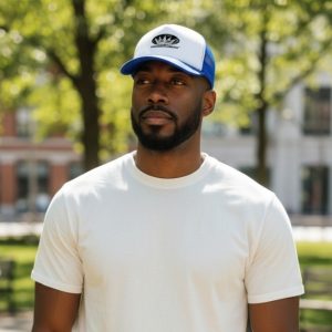 40. Kardaanikunkku - Snapback Trucker-lippis bright royal - white