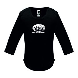 40. Kardaanikunkku - Lasten Pitkähihainen Body 3-18kk, musta